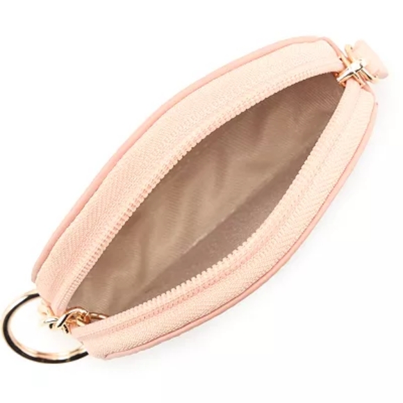 LC Lauren Conrad Snowflake Coin Pouch, Dusty Pink, NWT - Picture 2 of 7